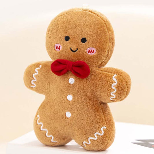Gingerbread Man Plush Toy Cute Christmas Decor Plushie (2)