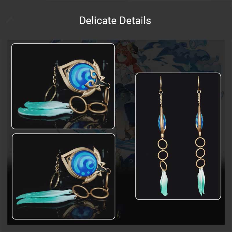 Nilou Vision Keychain: Genshin Impact Charm