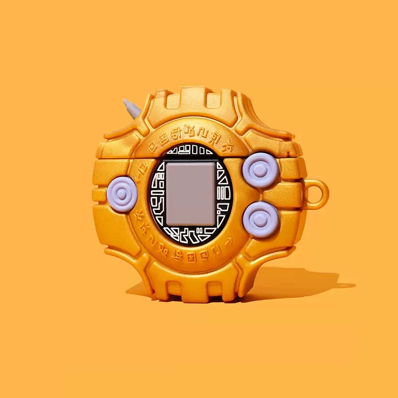 Gold Digivice AirPods Cases Retro Gaming AirPods Pro 2 Cover (3)