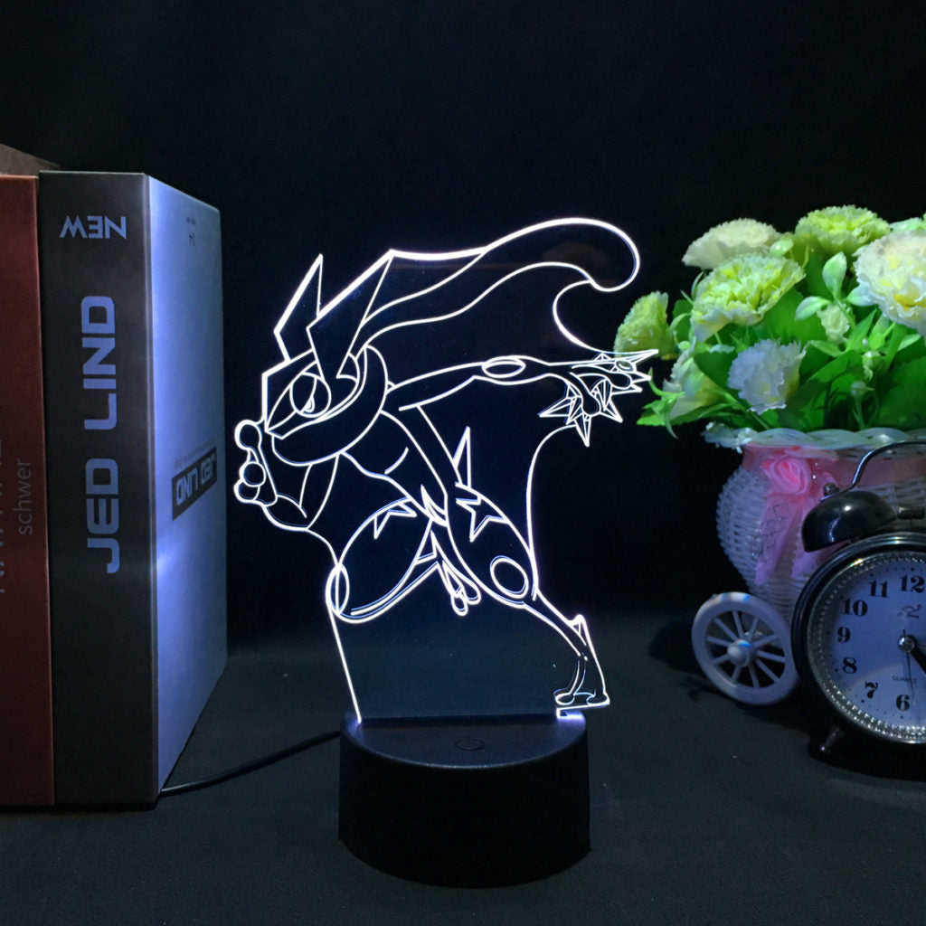 Greninja Pokemon LED Light Pokemon Bedroom Light Pokemon Gaming Room Decor