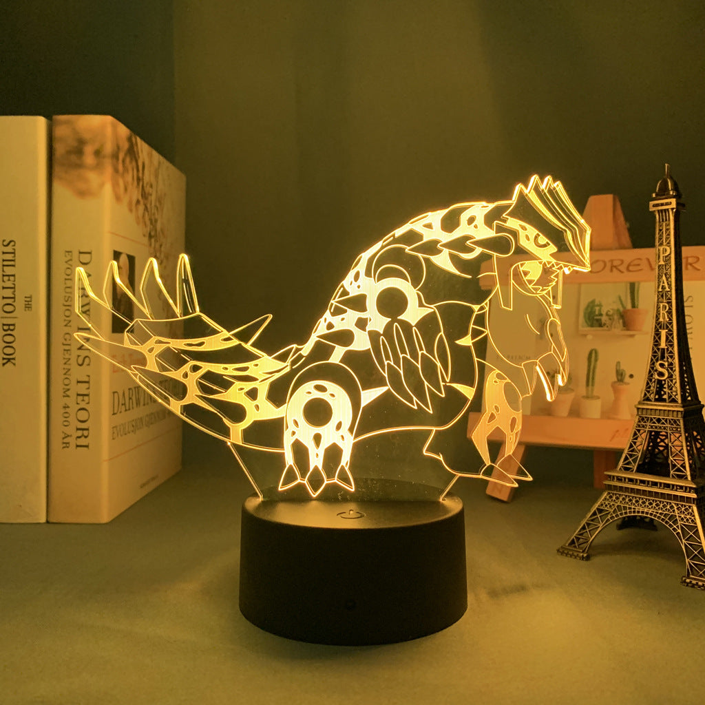 Groudon Legendary Pokemon LED Light Cool Pokemon Gifts