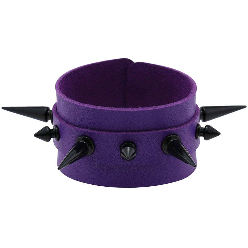 Emo Spike Wristlet in PU Leather