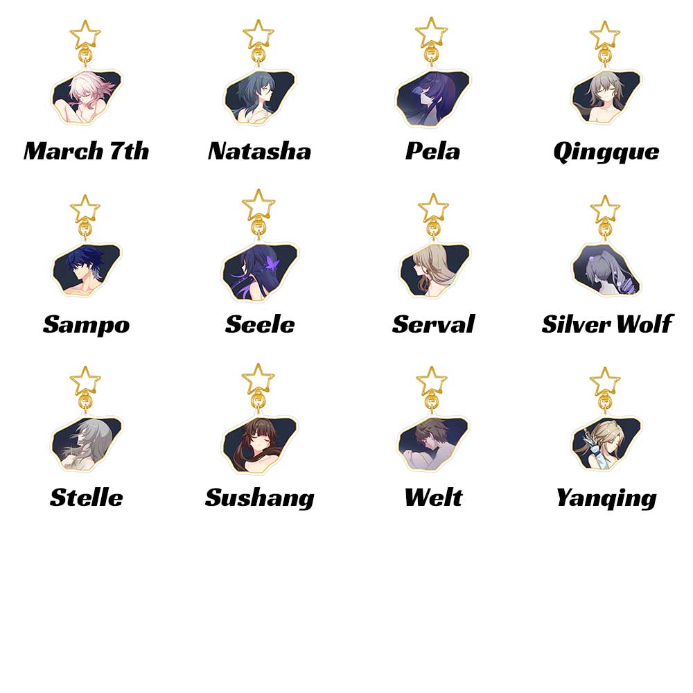 Honkai Star Rail Character E6 Keychains