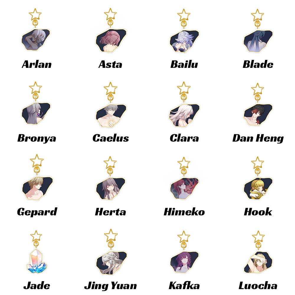 Honkai Star Rail Character E6 Keychains