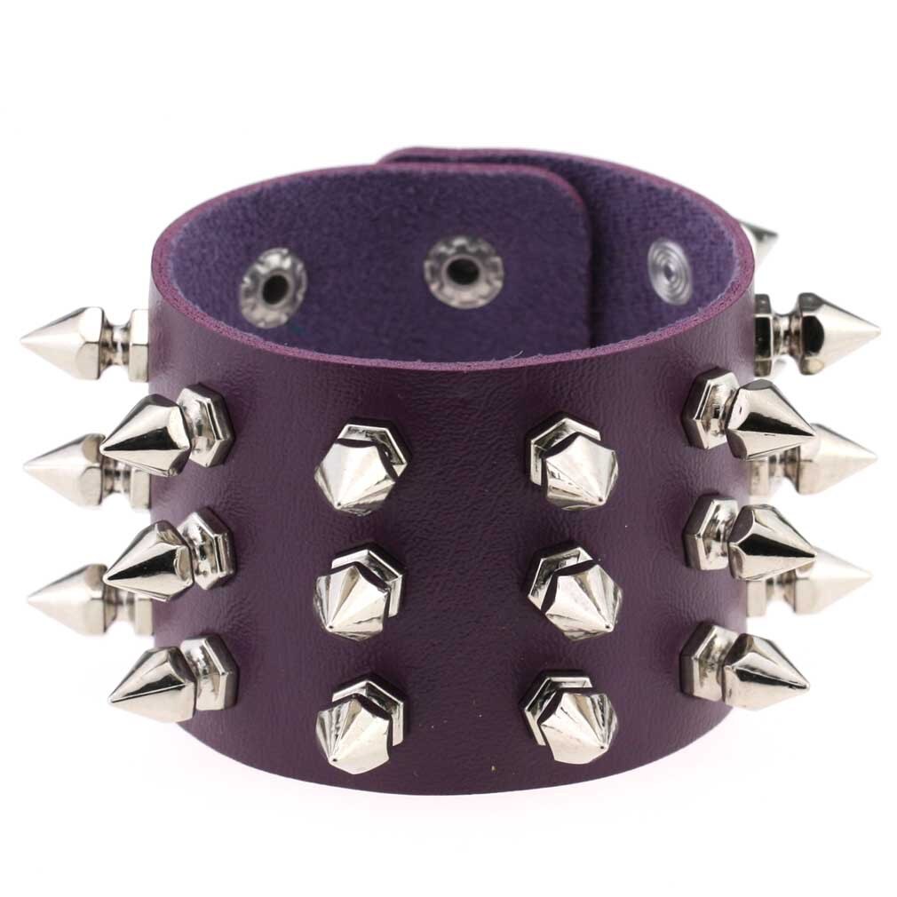 Emo Spike Wristlet in PU Leather