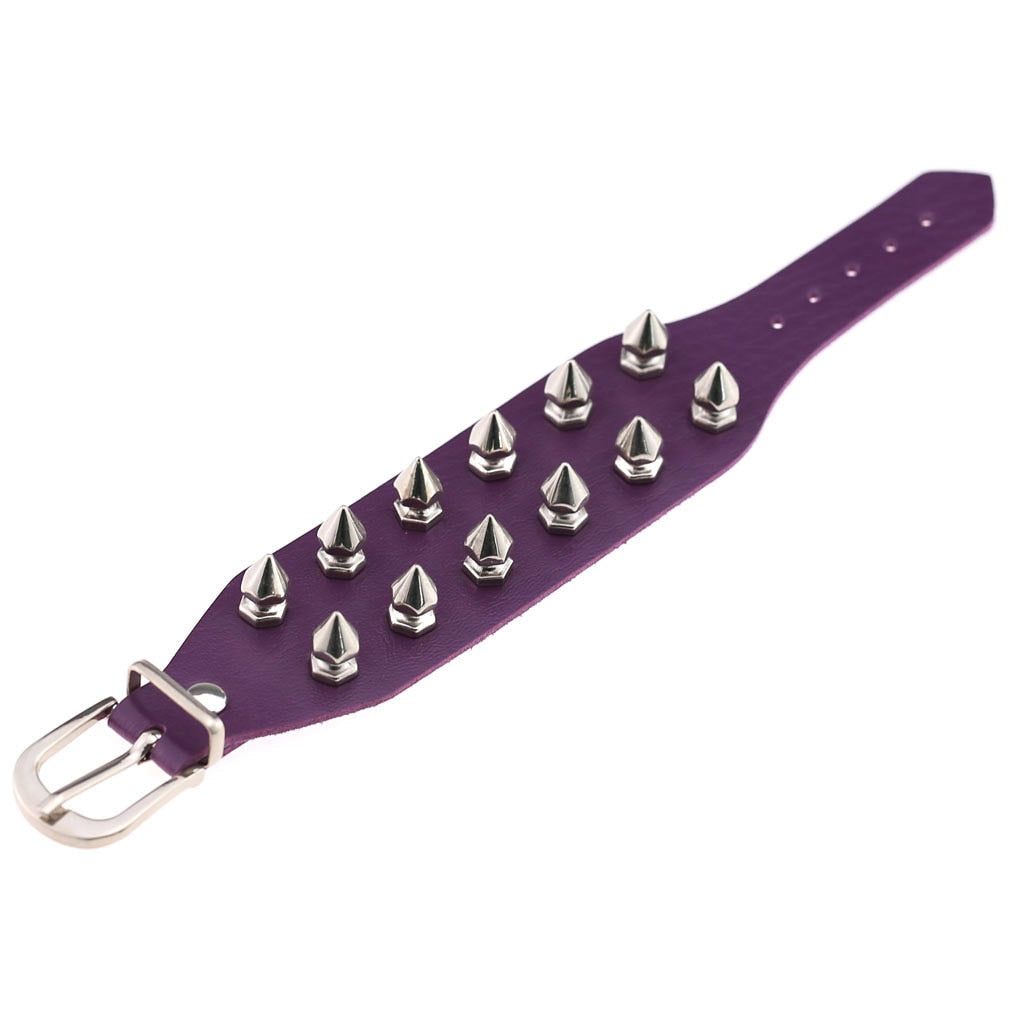 Emo Spike Wristlet in PU Leather