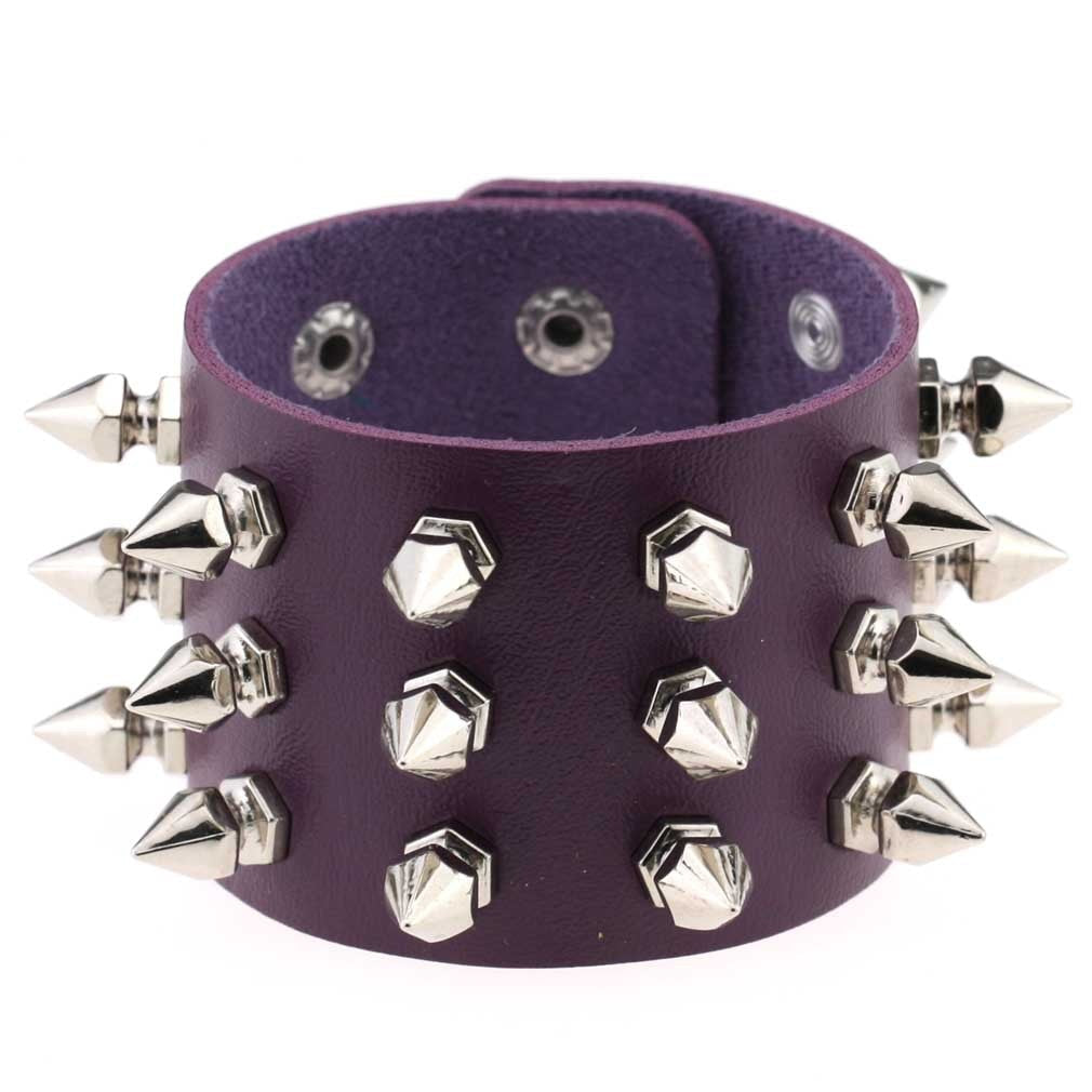 Emo Spike Wristlet in PU Leather