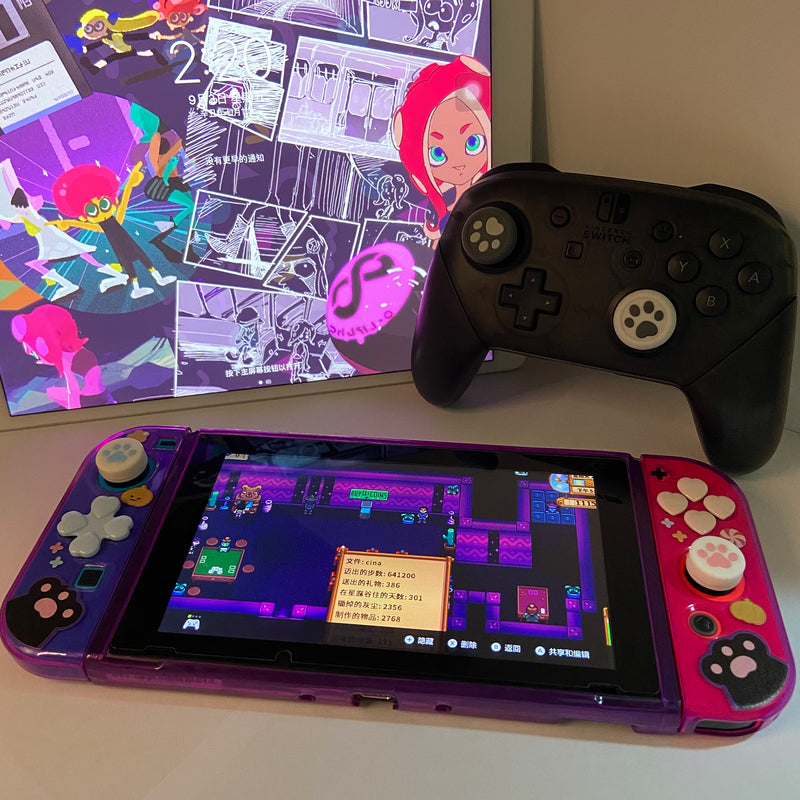 Cute Witchy Cat Nintendo Switch Case