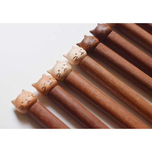 Handmade Cat Chopsticks for Cat Lovers