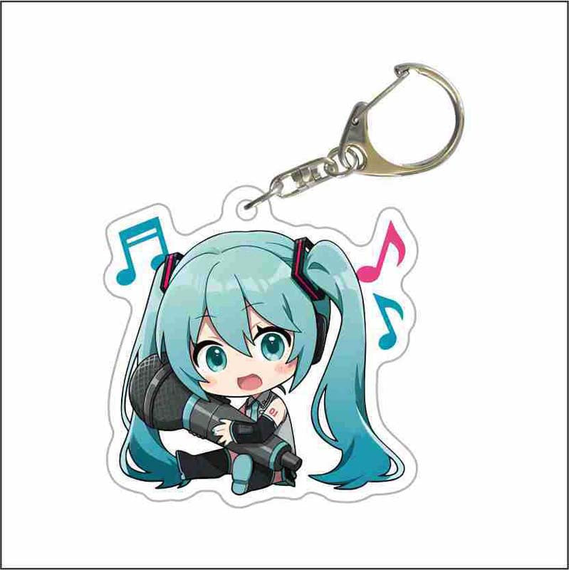 Hatsune Miku Project DIVA Acrylic Charm Cute Hatsune Miku Keychains (4)