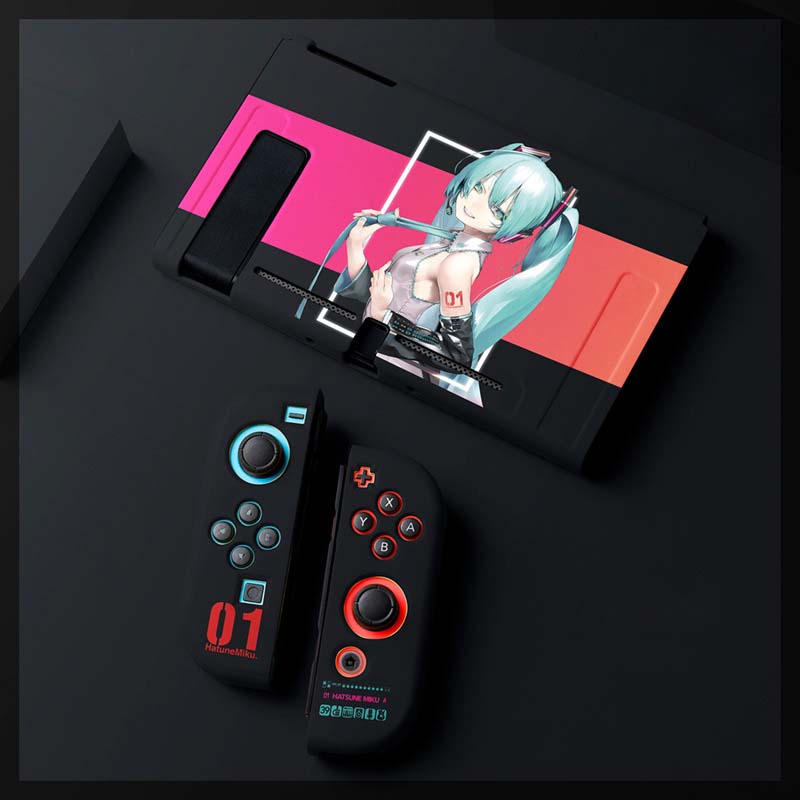 Hatsune Miku Switch Case Soft TPU Protective Case Cover Miku Lover Gifts (5)