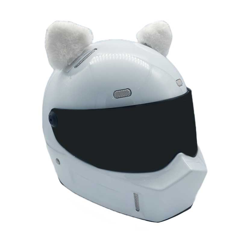 Helmet Rizz Cat Ears Helmet Ornaments Cute Motorcycle Helmet Add-On (6)