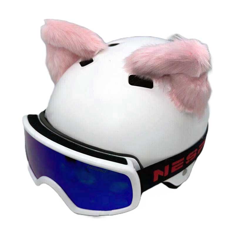 Helmet Rizz Fox Ears Helmet Ornaments Large Plush Ski Helmet Ears (3)