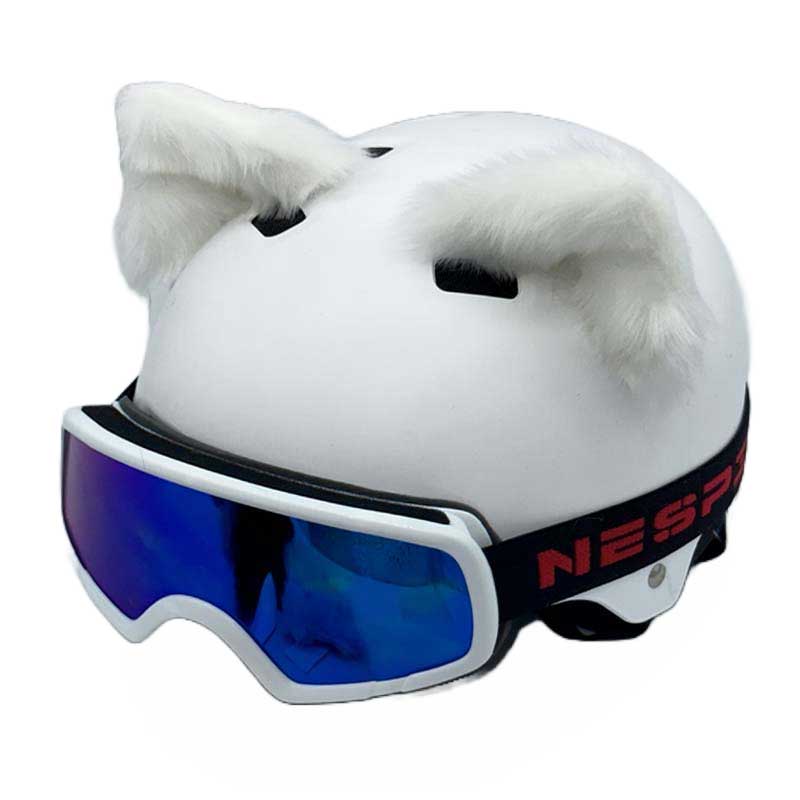 Helmet Rizz Fox Ears Helmet Ornaments Large Plush Ski Helmet Ears (4)