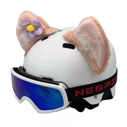 Helmet Rizz Fox Ears Helmet Ornaments Large Plush Ski Helmet Ears (5)