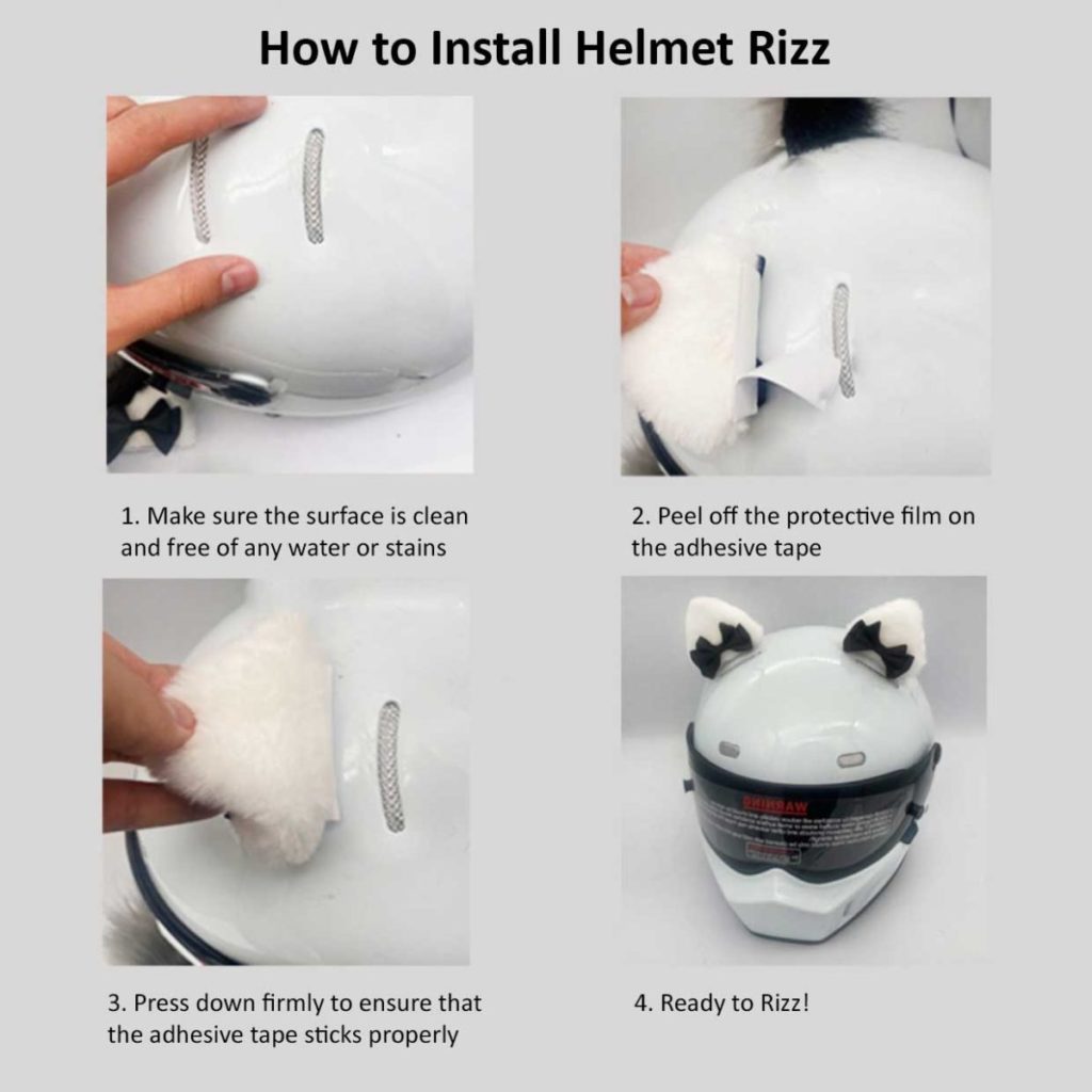 Helmet Rizz: Cat Ears Helmet Ornaments