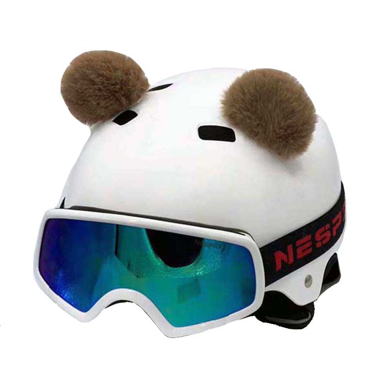 Helmet Rizz Plush Bear Ears Helmet Ears Cute Helmet Ornaments (4)