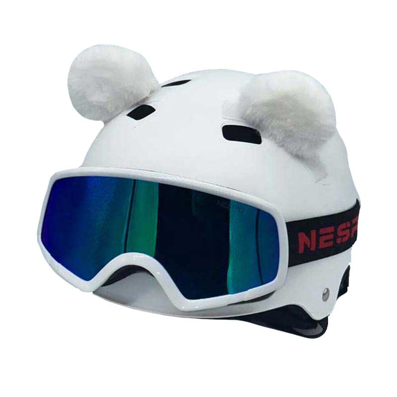 Helmet Rizz Plush Bear Ears Helmet Ears Cute Helmet Ornaments (5)