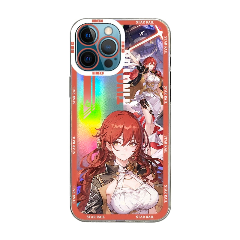 Himeko Holographic HSR iPhone Case Cute Star Rail Phone Case (4)
