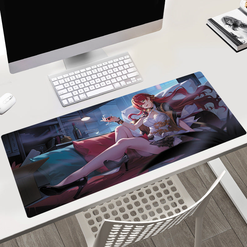 Himeko Honkai Star Rail Mousepad March 7th HSR Large Desk Mat 22