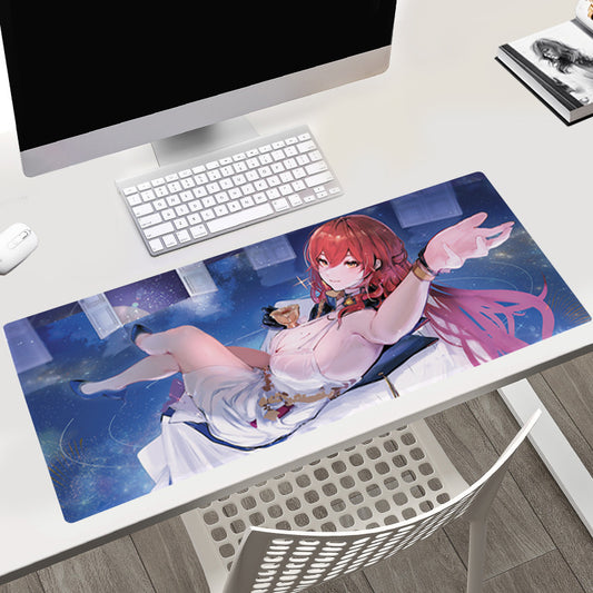 Himeko Honkai Star Rail Mousepad March 7th HSR Large Desk Mat 3