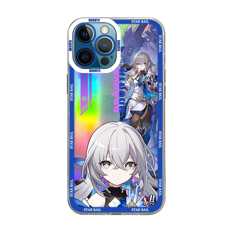 Holographic Bronya Honkai Star Rail iPhone Case Cute Star Rail OnePlus Huawei Xiaomi Oppo Case (9)