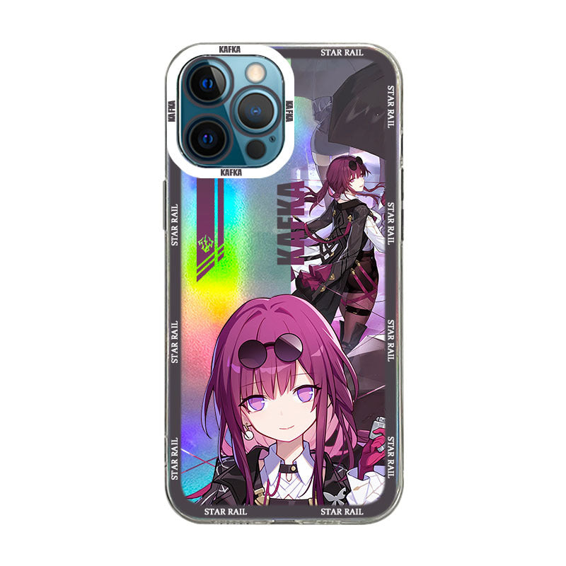 Holographic Kafka Honkai Star Rail iPhone Case Cute Star Rail OnePlus Huawei Xiaomi Oppo Case (8)