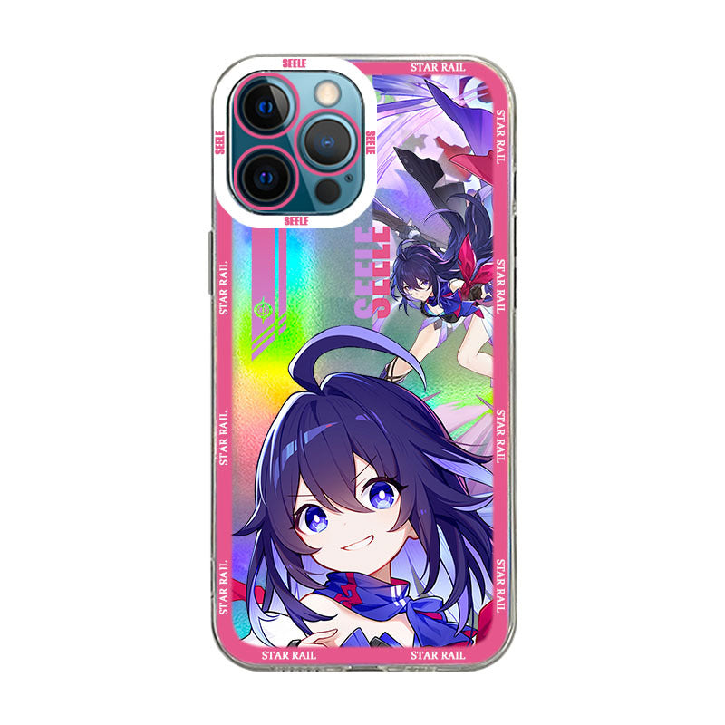 Holographic Seele Honkai Star Rail iPhone Case Cute Star Rail OnePlus Huawei Xiaomi Oppo Case (1)