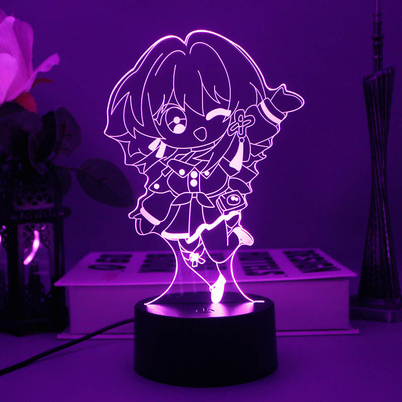 Honkai Star Rail LED Night Light March 7th Star Rail March 7th Desktop Lamp (3)