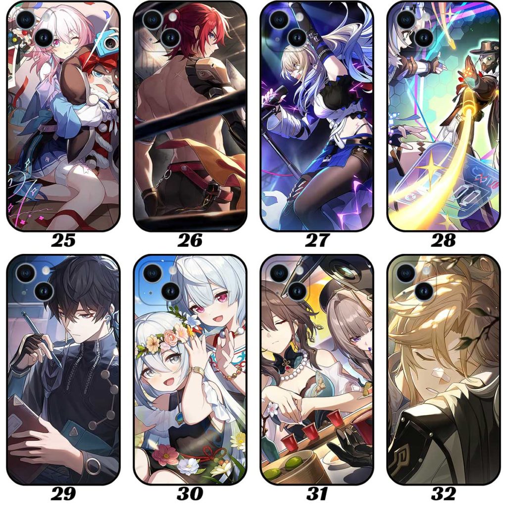 Honkai Star Rail Phone Cases with HSR Light Cone Art