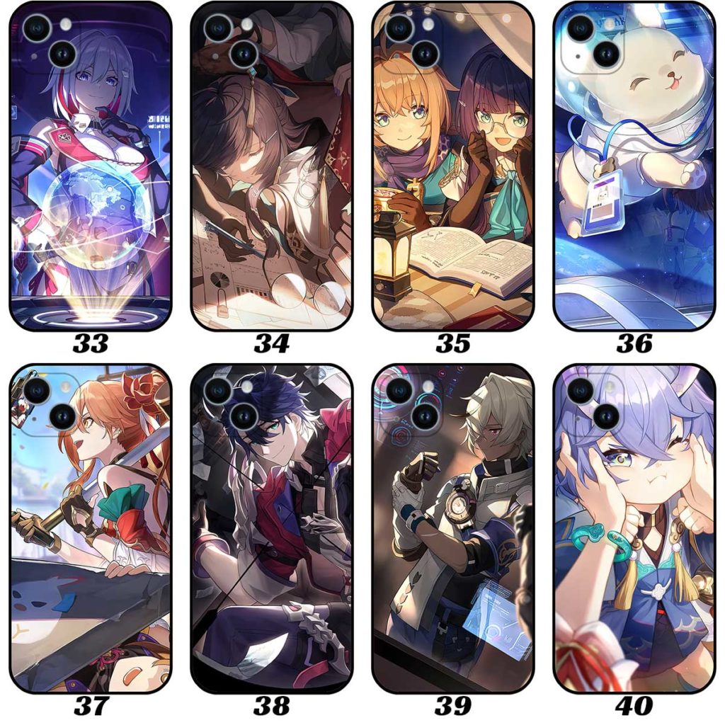 Honkai Star Rail Phone Cases with HSR Light Cone Art