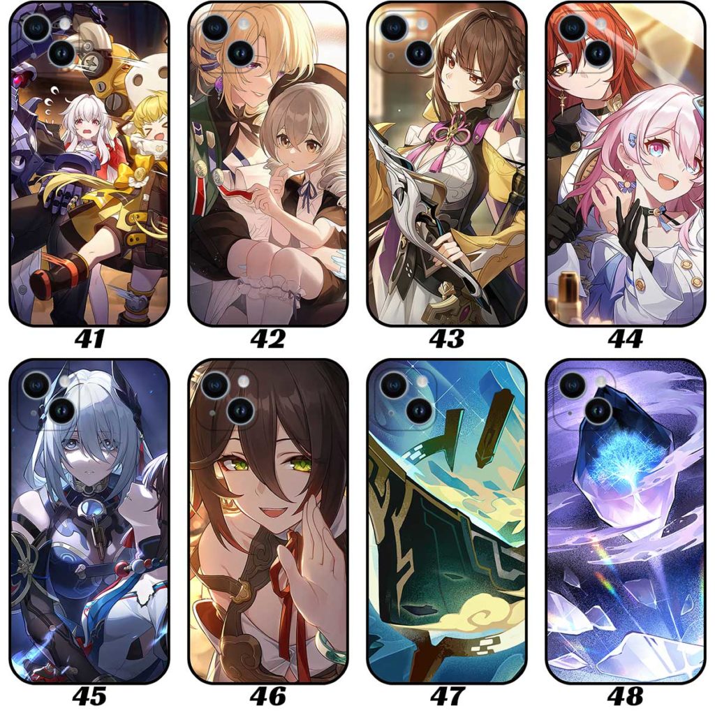 Honkai Star Rail Phone Cases with HSR Light Cone Art
