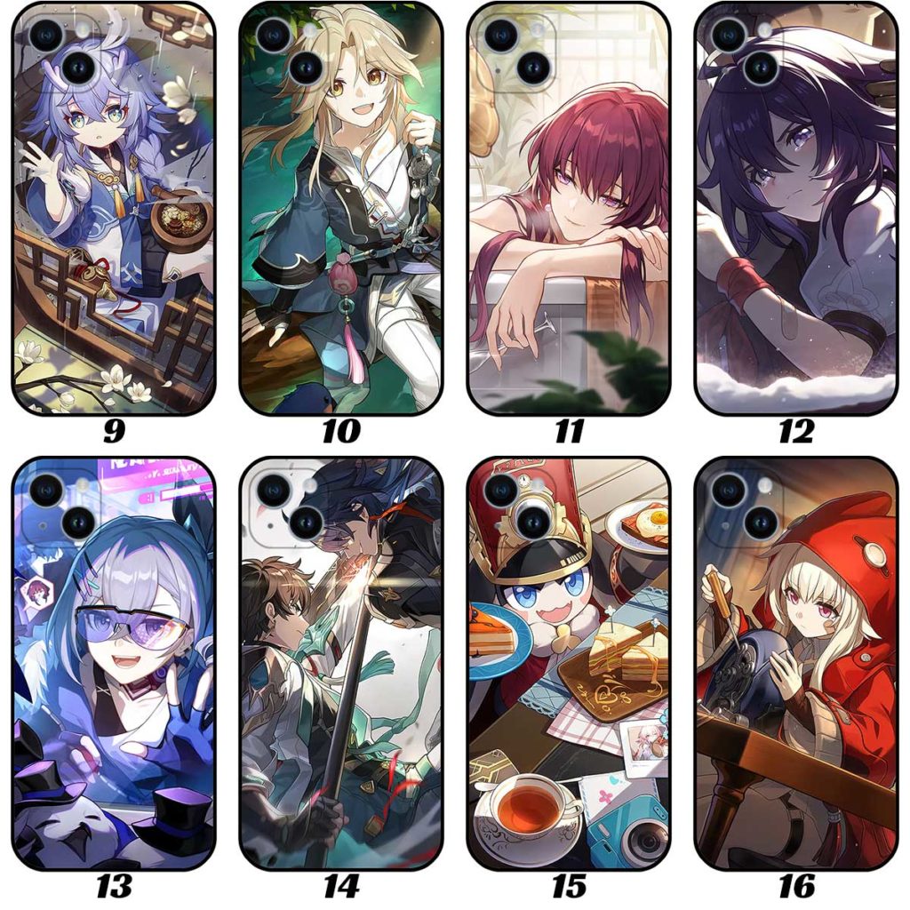Honkai Star Rail Phone Cases with HSR Light Cone Art