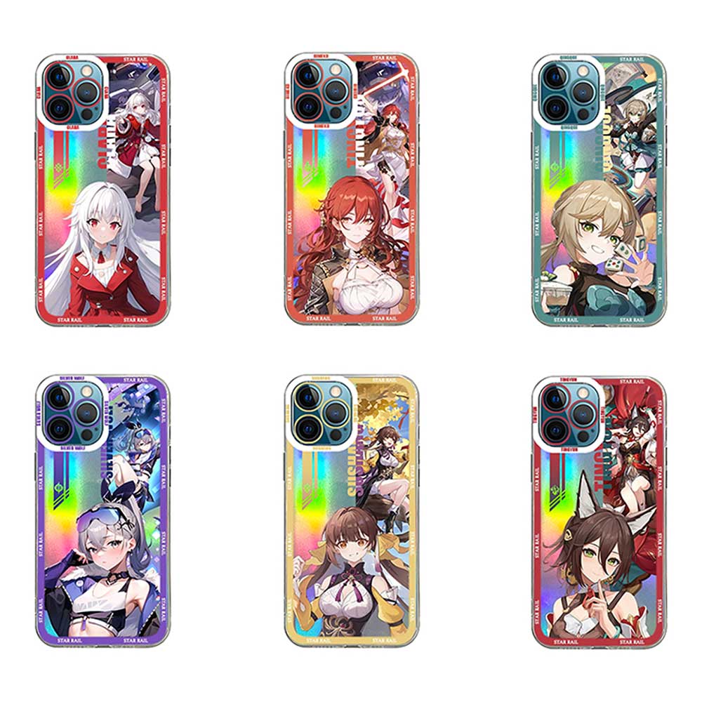 Holographic Honkai Star Rail iPhone Cases