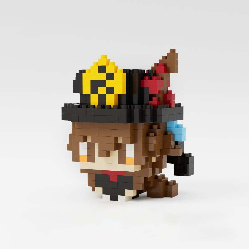 Hu Tao Chibi Genshin Impact Figure DIY Building Blocks Genshin Impact Desk Decor (10)