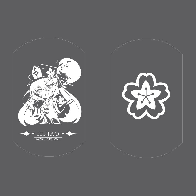 Hu Tao Genshin Impact Necklace Genshin Keychain Metal Pendant Necklace