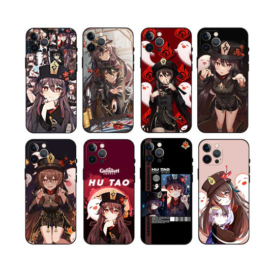 Hu Tao TPU Phone Case with Camera Protection