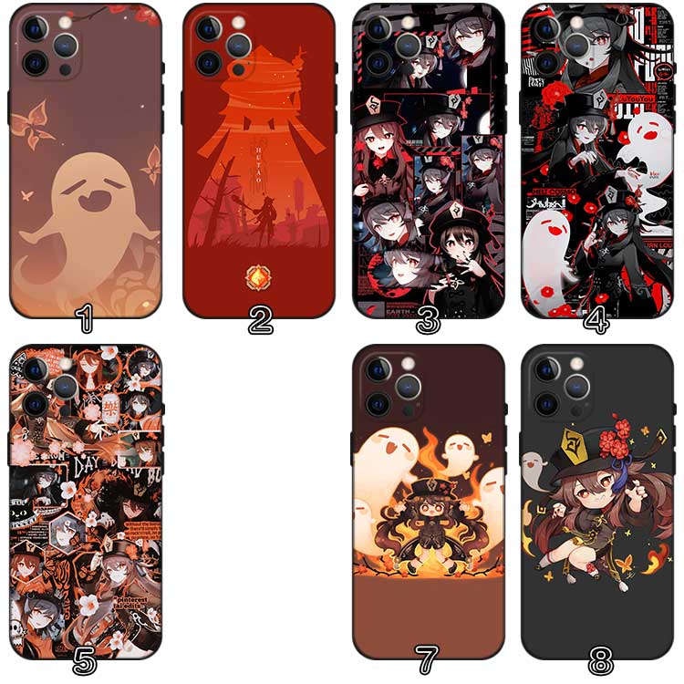 Hu Tao TPU Phone Case with Camera Protection