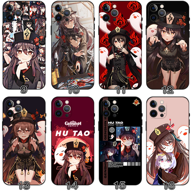 Hu Tao TPU Phone Case with Camera Protection