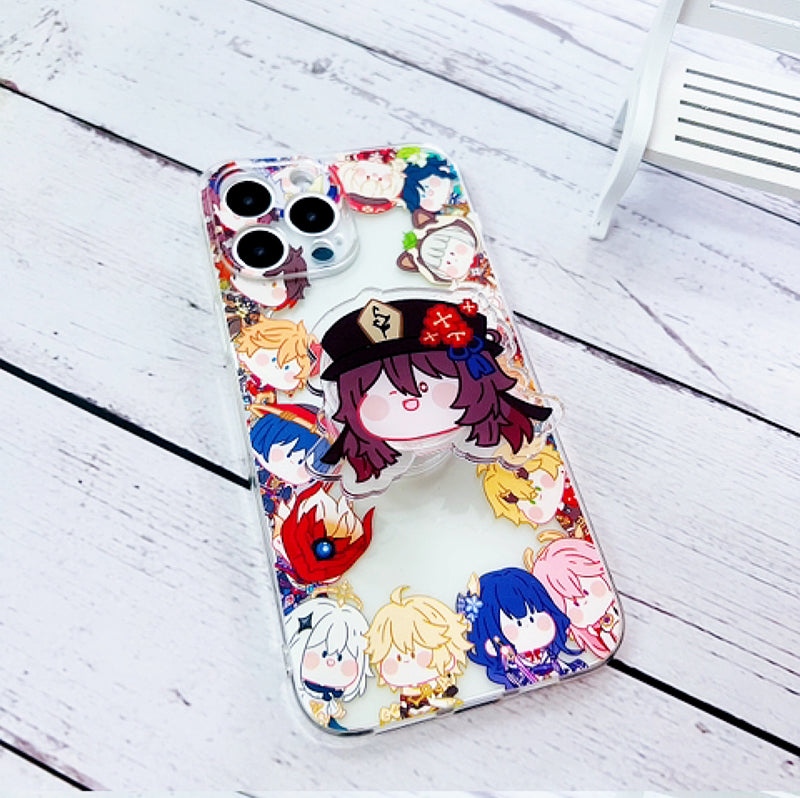 Chibi Genshin Impact Phone Grips with Characters