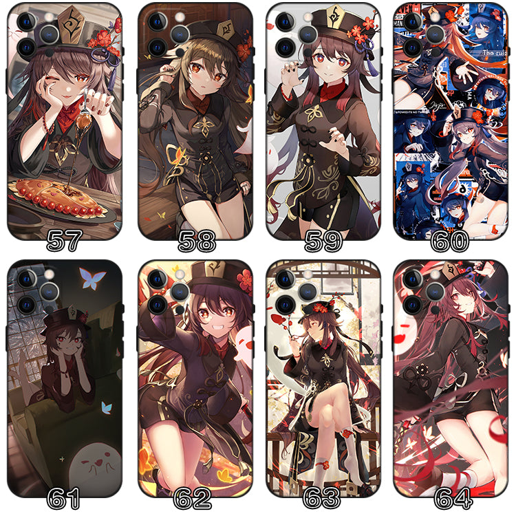 Hu Tao TPU Phone Case with Camera Protection