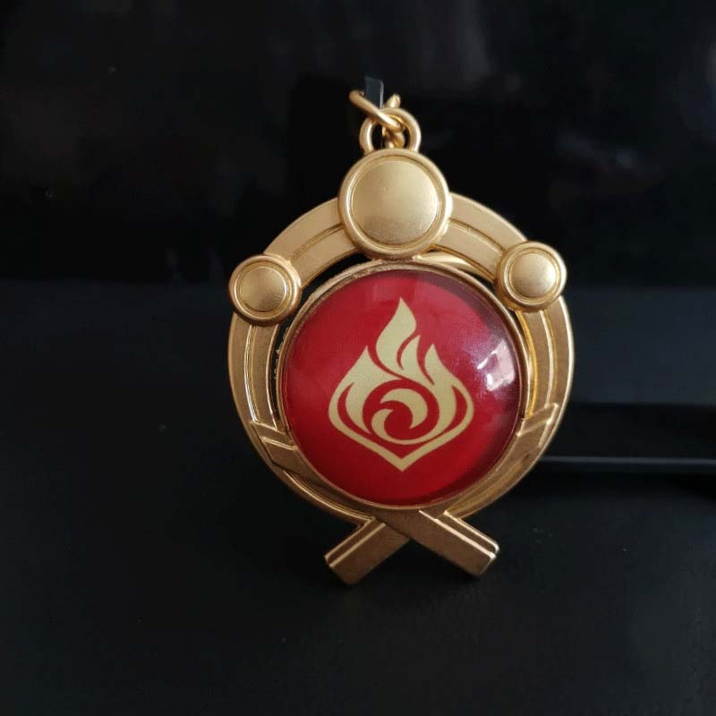 Inazuma Vision Keychain Raiden Shogun Genshin Impact Gifts (3)