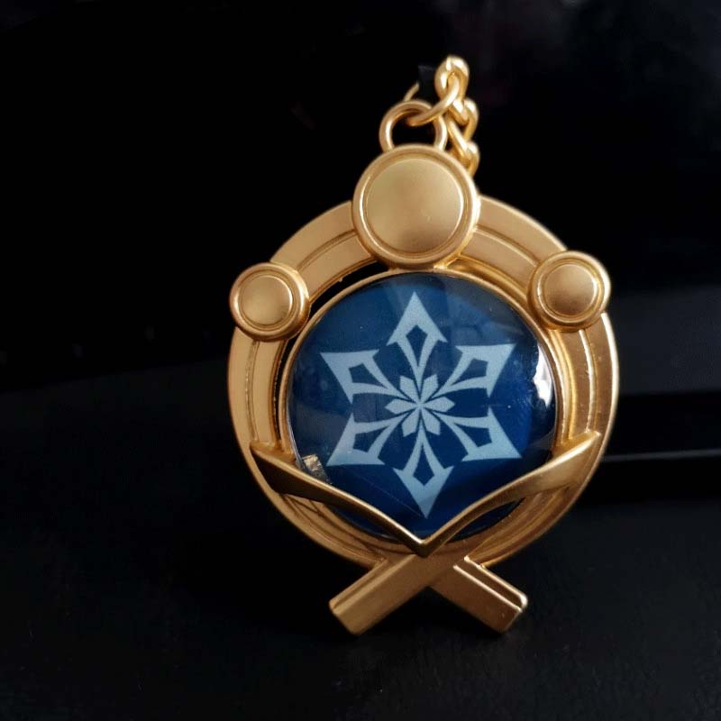 Inazuma Vision Keychain Raiden Shogun Genshin Impact Gifts (6)