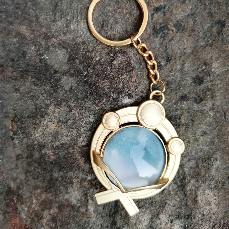 Inazuma Vision Keychain Raiden Shogun Genshin Impact Gifts (8)