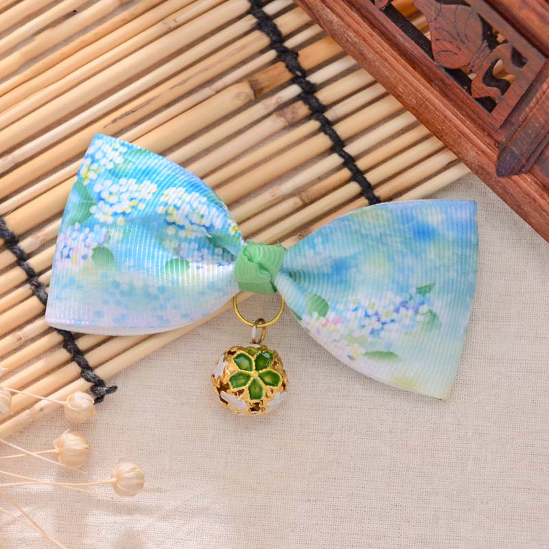 Japanese Style Cat Bow Ties Cute Pet Neckwear Flowers Pet Bows Floral Accessories Gift for Cat Owners (4)
