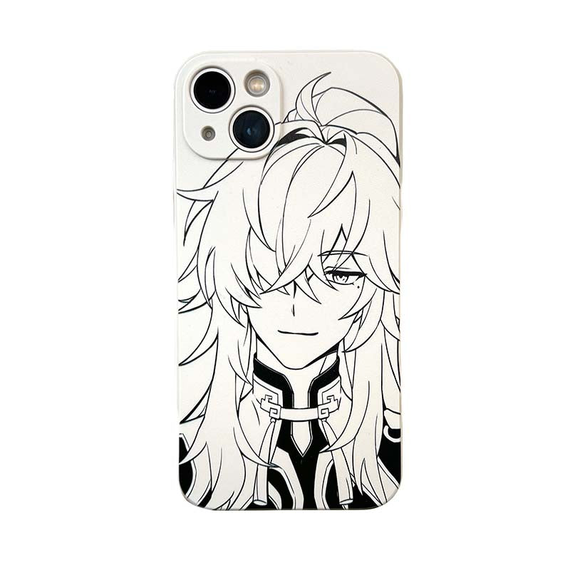 Jing Yuan Sketch Honkai Star Rail Phone Case Cool HSR Drawings iPhone Cases (8)