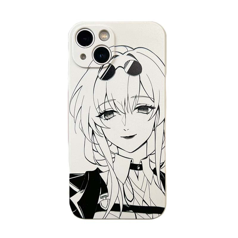 Kafka Sketch Honkai Star Rail Phone Case Cool HSR Drawings iPhone Cases (6)