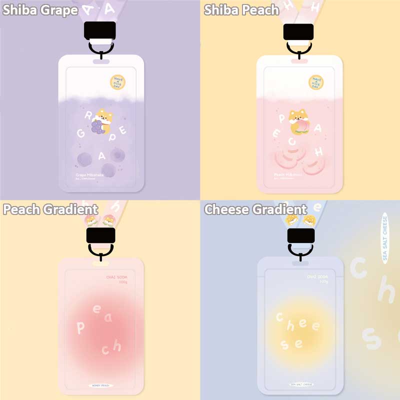 Kawaii Animal Card Holder with Lanyard