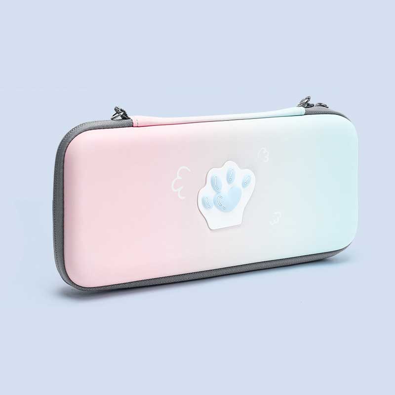Kawaii Cat Paw Nintendo Switch Case Cute Switch Carrying Case (2)