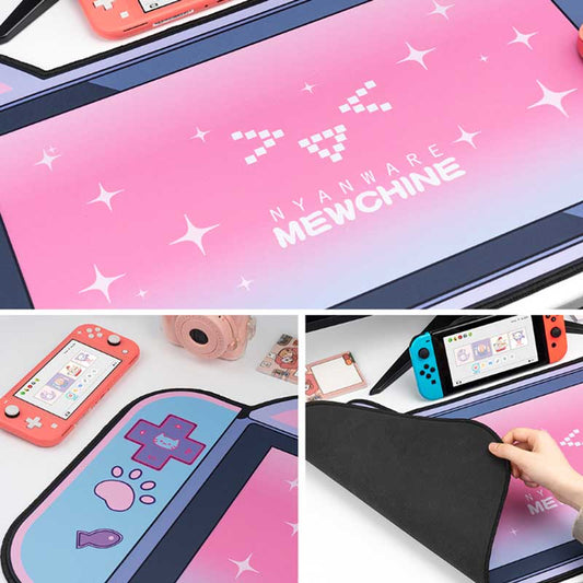 Kawaii Gaming Mouse Mat with Stitched Edges
